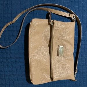 Tan Leather Nine West Crossbody Bag
